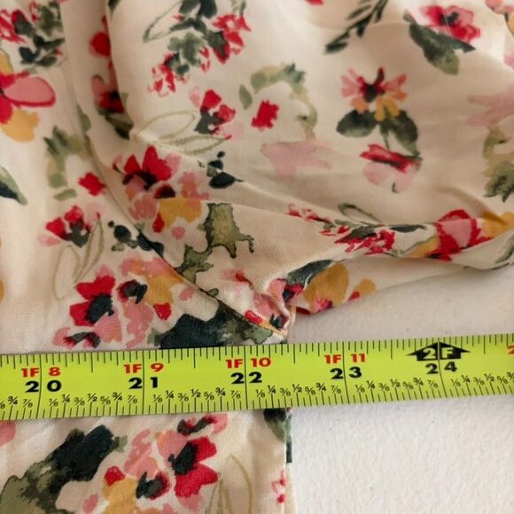 Uniqlo Shirt Women's Large Floral Button Up Short Sleeve Casual Boho Top - Picture 8 of 8